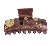 Stylish Shell Shape Acrylic Hair Clip Claw Unique Women's Hair Accessory For Daily Outings And Casual Gatherings