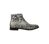 Stylish Shiny Faux Leather Printed Shoes XPOSED White 9.5