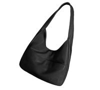 Stylish shoulder bag with elegant carry handle for everyday use, leisure trips and work., black, standard size, Travel Backpacks