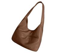 Stylish shoulder bag with elegant carry handle for everyday use, leisure trips and work., brown, standard size, Travel Backpacks
