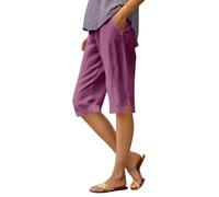 Stylish Side Slit Casual Summer Dress Breathable Comfortable Holiday Outfit Versatile T-Shirt Dress for Everyday, Dark purple, XL