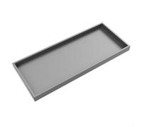 Stylish Silicone Tray for Bathroom Essentials Keep Your Soap Dispenser and For Shampoo Neat and Accessible (Gray 30x12.5cm)