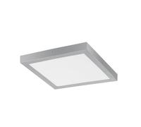Stylish Silver 400mm Square Led Ceiling And Wall Light - 25W 3000K