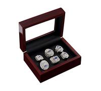 Stylish Simplicity Championship Ring Display Case, New England Patriots Superbowl Replica Rings Set of 6 Size 7-15,12, N-J, 11