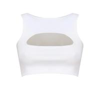Stylish Sleeveless Top - female - Dsquared2 - Sleeveless Tops - White - L - Tops L