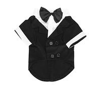 Stylish Small Dog Suit, Dog Bow Tie Shirt, Fashionable Wedding/Party Clothes with Exquisite Stitching, Lightweight Design for Pets, Multiple Sizes Availab (XL)