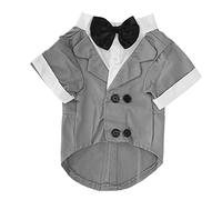 Stylish Small Dog Suit, Dog Bow Tie Shirt, Fashionable Wedding/Party Clothes with Exquisite Stitching, Lightweight Design for Pets, Multiple Sizes Availab (XS)