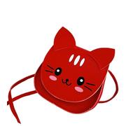 Stylish Small Handbag for Girls Adjustable Shoulder Strap Cats Design Practical PU Leather Construction Crossbody Bag Kids Princess Small Purse Adjustable Strap
