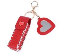 Stylish Small Lipstick Keychain Pouches Fashionable Lip Balm Holder for Commuting Parties and Maintaining A Stylish Look Everyday Makeup Accessory