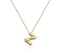 Stylish Smooth Letter Necklace Adjustable Clavicle Chain Casual Party Jewelry Alloy Texture For Fashion Individuals Fashion Statement Necklace