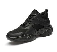 Stylish Sneakers, Dad Shoes that increase the size for performance comfort in everyday life, black, 6 UK