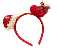 Stylish Snowflake Hairband Bowknot Headwear User Friendly Design Headpiece For Holiday Event Family Gatherings Lightweight Polyester Headwear For Women
