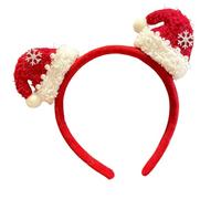 Stylish Snowflake Hairband Bowknot Headwear User Friendly Design Headpiece For Holiday Event Family Gatherings Lightweight Polyester Headwear For Women