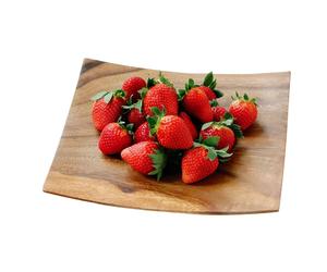 Stylish Socorro Kitchen Food Serving Dish Tray Plate Acacia Wood Natural Grain