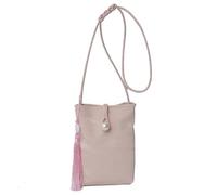 Stylish Soft Leather Pearls Mobile Bag Elegant Phones Pouches Chinese Shoulder Purse Suitable for Various Social Event PU Leather Bag