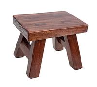 Stylish Solid Wood Footstool - Multipurpose Shoe Changing Bench & Comfortable Footrest for Home & Office - Enhance Relaxation & Convenience with Small Space Solution