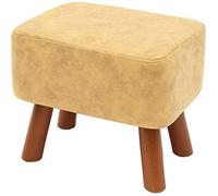Stylish Solid Wood Footstool Ottoman - Square Storage Seat for Living Room, Dressing Table & Sofa, Adult Footrest & Shoe Bench, 40x34cm Home Decor Essential