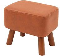 Stylish Solid Wood Footstool Ottoman - Square Storage Seat for Living Room, Dressing Table & Sofa - Adult Footrest & Shoe Bench - 40x34cm Home Decor Essential