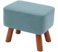 Stylish Solid Wood Footstool Ottoman - Square Storage Seat for Living Room, Sofa, Dressing Table & Shoe Bench - Versatile Footrest & Home Decor Essential (40x34cm)
