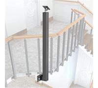 Stylish Square Stair Railing Balusters - Metal Central Axis Installation 1/4/10/20 Packs for Stairs Decks and Posts - Modern Design for Safety and Elegance