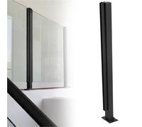 Stylish Stainless Steel Glass Railing for Balconies & Walkways - 60-120 cm Height, Vitrified Finish, A-Corner Design - Perfect for Modern Terraces & Spaces