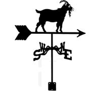 Stylish Stainless Steel Weathervane - Sheep, Pheasant, Dalmatian Motif - Reliable Wind Direction Finder for Outdoor Decoration