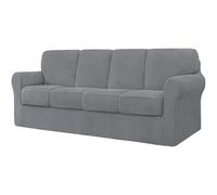Stylish Stretch Sofa Cover for 4 SeaterDurable Spandex Slipcover with 4 Cushions Protector Perfect for Living Room Furniture Easy to Clean and Install