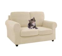 Stylish Stretch Sofa Cover Set Couch Slipcover for Love Seat with Seat & Back Covers Fits 2Seater Sofa Easy to Install Ptects Furniture
