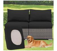 Stylish Stretchable Sofa Cushion Covers 1/2/3 Pieces Rattan Seat Covers Polyester Replacement Slipcovers for Garden Furniture Easy Care & Custom Fit