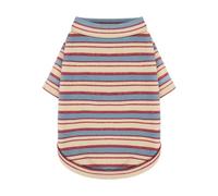 Stylish Striped Block Dog Shirt, Comfortable, Breathable, and Wrinkle-Resistant. Perfect Apparel for Small, Medium, & Large Dogs, a Must-Have for Pet Lovers L