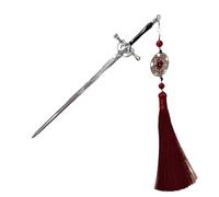 Stylish Swords Hairpin Woman Headpiece Tassels Hairpin Hair Barrette Alloy Texture Hair Clip Great For Various Occasion