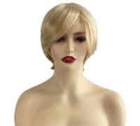 Stylish Synthetic Short Blonde Full Wigs Lightweight Design Easy Maintenance For Women’s Daily Styling Fashionable Full Wigs