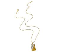 Stylish Tarot Card Pendant Necklace Highlighting Zodiacs Signs In Sturdy Stainless Steel Materials For Trendy Adults Queen Symbol Necklace