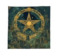 Stylish Tarots Meditations Cover Foldable Velvets Cloth Space Efficient Strong Design Suitable for Travel Use Fashionable Cover Foldable Meditations Mat Fabric Texture Tabletop Gaming Mat Suitable for