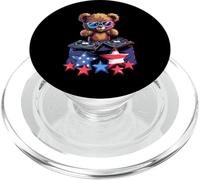 Stylish Teddy Bears Disco DJ Star PopSockets PopGrip for MagSafe
