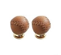 Stylish Tennis Style Handle Leather and Zinc Alloy Composition Enhance Your Home Furniture (Brown)
