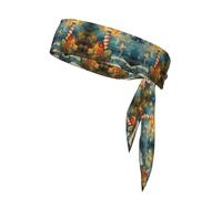 Stylish The Seaside Lighthouse Print Sports Head Tie Bandanas - Unisex Workout Hair Band for Jogging, Cycling, Yoga, and More