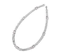 Stylish Thorn Design Cuban Chain Necklace Creative Neckchain Wristband Suitable For Daily Wear And Parties Fashion Forward Chain