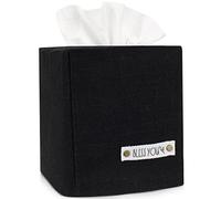 Stylish Tissue Box Cover - Beautiful Linen Holder Uniquely Displays Your Square Tissue Boxes - The Perfect Cube Cover for Your Home and Kitchen Decor