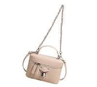 Stylish Top Handle Shoulder Bag With Metal Chain Detail Luxurious PU Leather Crossbody Bags Handbag For Everyday Use