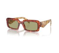 Stylish Tortoise Cognac/Green Sunglasses - male - Prada - Sunglasses - Brown - 54 MM - Accessories 54 MM