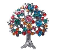 Stylish Trees Of Life Pin Brooch Beautiful Trees Of Life Secure Clip Brooch Accessory Stylish Lapel Pin Adornment Sweater Coat Jewelry