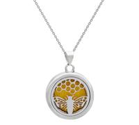 Stylish Trees Of Life Scent Necklace Scented Locket With Replaceable Pads Stainless Steel Neck Chain Scent