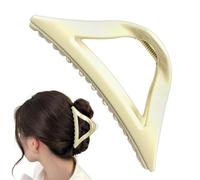 Stylish Triangular Silicone Hair Claw Clips for Girls - Stylish Triangular Silicone Claw Clip for Party Wedding School Sports Daily Travel