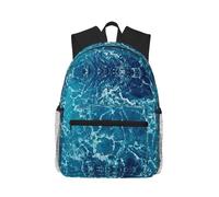 Stylish Tropical Ocean Travel Backpack Lightweight Water Protection Laptop Backpack for College Business Work Black, One Size, Black, Rozmiar uniwersalny