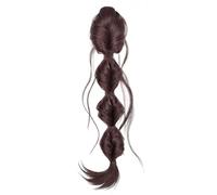 Stylish Twist Bubble Braid Clip On Ponytail Extension Fiber Hairpiece For Elegant And Quick Hairstyles Synthetic Hair Braid