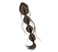 Stylish Twist Bubble Braid Clip On Ponytail Extension Fiber Hairpiece For Elegant And Quick Hairstyles Synthetic Hair Braid