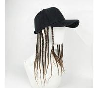 Stylish Unisex Baseball Cap with Dreadlocks for Wig Perfect for Summer Hip Hop Fashion (Black Brown)