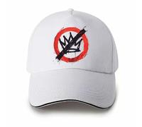 Stylish Unisex Baseball Cap with Unique Motif for Outdoor Leisure Events Daily Wear Adjustable Five Panel Hat for All Year Round, White, One Size