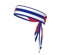 Stylish Unisex Cuban Flag Print Sports Head Tie Bandanas - Comfortable for Workout, Running, Yoga, Cycling, and More